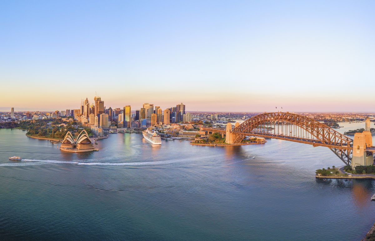 <p>If you're planning an adventure down under, you can't miss Sydney, Australia. The dramatic views of Sydney's harbor, made even more stunning by the single arch steel bridge up against the famous Opera House, showcase the city's sleek architecture but did you know it's also a surfer's paradise as well as a hub for design and style? </p><p><a class="body-btn-link" href="https://go.redirectingat.com?id=74968X1553576&url=https%3A%2F%2Fwww.tripadvisor.com%2FHotel_Review-g255060-d8649358-Reviews-The_Old_Clare_Hotel-Sydney_New_South_Wales.html&sref=https%3A%2F%2Fwww.elledecor.com%2Fpromotions%2Fg45308430%2Fbeautiful-cities-to-visit%2F">Shop Now</a> <strong><em>The Old Clare Hotel</em></strong></p>