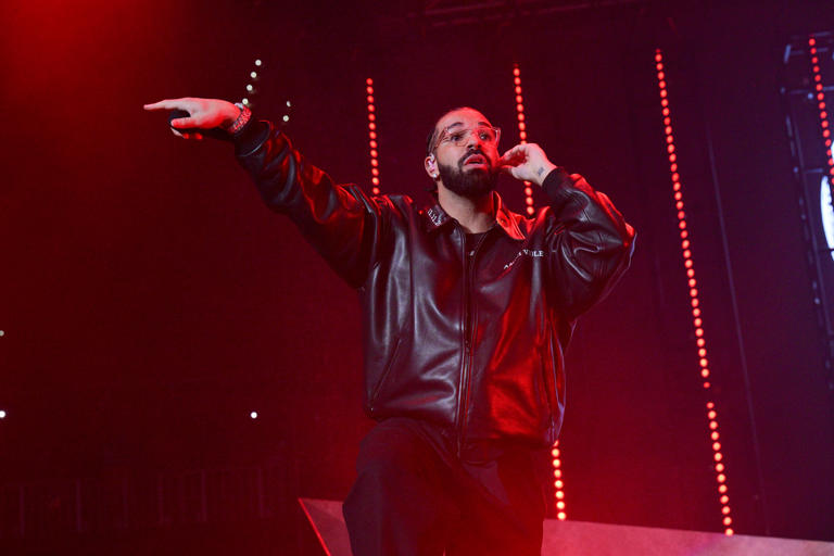 Drake is resuming his It’s All a Blur tour in 2024. Prince Williams/Wireimage