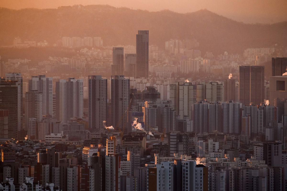 <p>Seoul is home to numerous iconic skyscrapers, including the Lotte World Tower, which measures 1,819 feet, and the Parc1 Tower 1 building, which is over 1,000 feet high.</p>