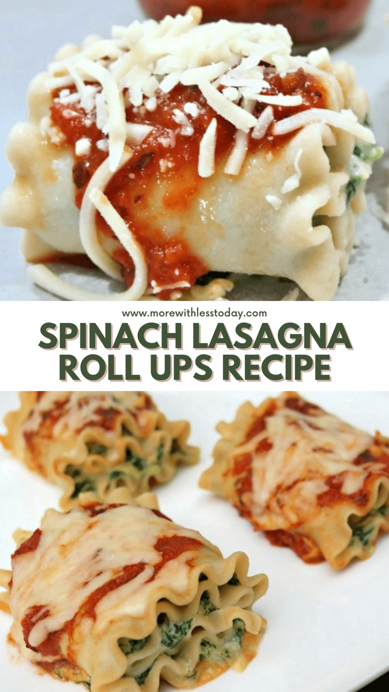 How to Make Spinach Lasagna Roll Ups