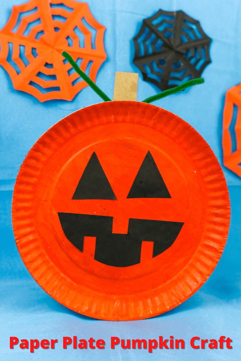 Perfect Halloween Paper Plate Pumpkin Craft for Kids