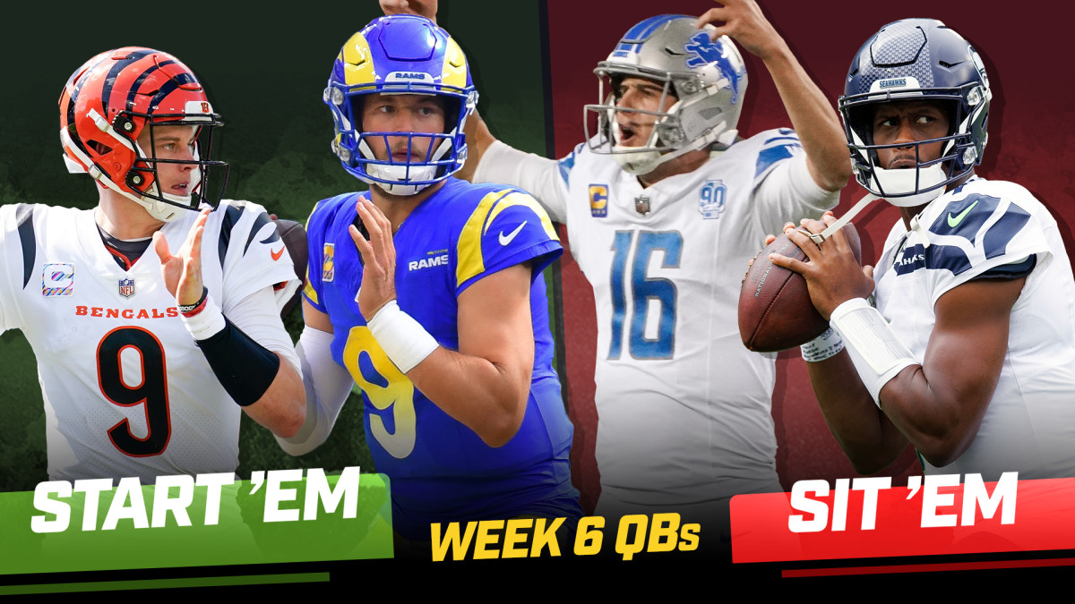 Week 6 Start ’Em, Sit ’Em Quarterbacks