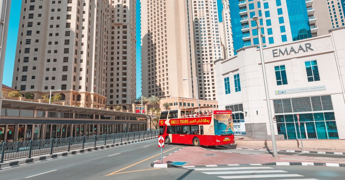 <p> Big Bus also has an option to explore Dubai on one of their double-decker buses. </p> <p> Choose from a 24-hour, 48-hour, or five-day hop-on, hop-off ticket and visit the city's stunning landmarks, including Burj Khalifa (the world’s tallest building), Heritage Village, and Palm Jumeirah.  </p>