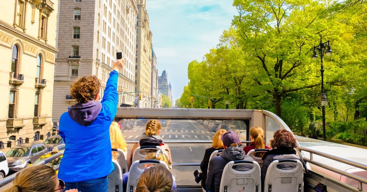 <p> There are many hop-on, hop-off bus tour options in New York City, but a relatively lesser known, yet still highly rated, option is the big, orange New York Iconic bus tour. </p> <p> The company offers different tour options — like a Downtown tour, an Uptown tour, or an All City Express tour (that hits hotspots like Grand Central Station and the Plaza Hotel). Many tours also come with a live guide.</p>