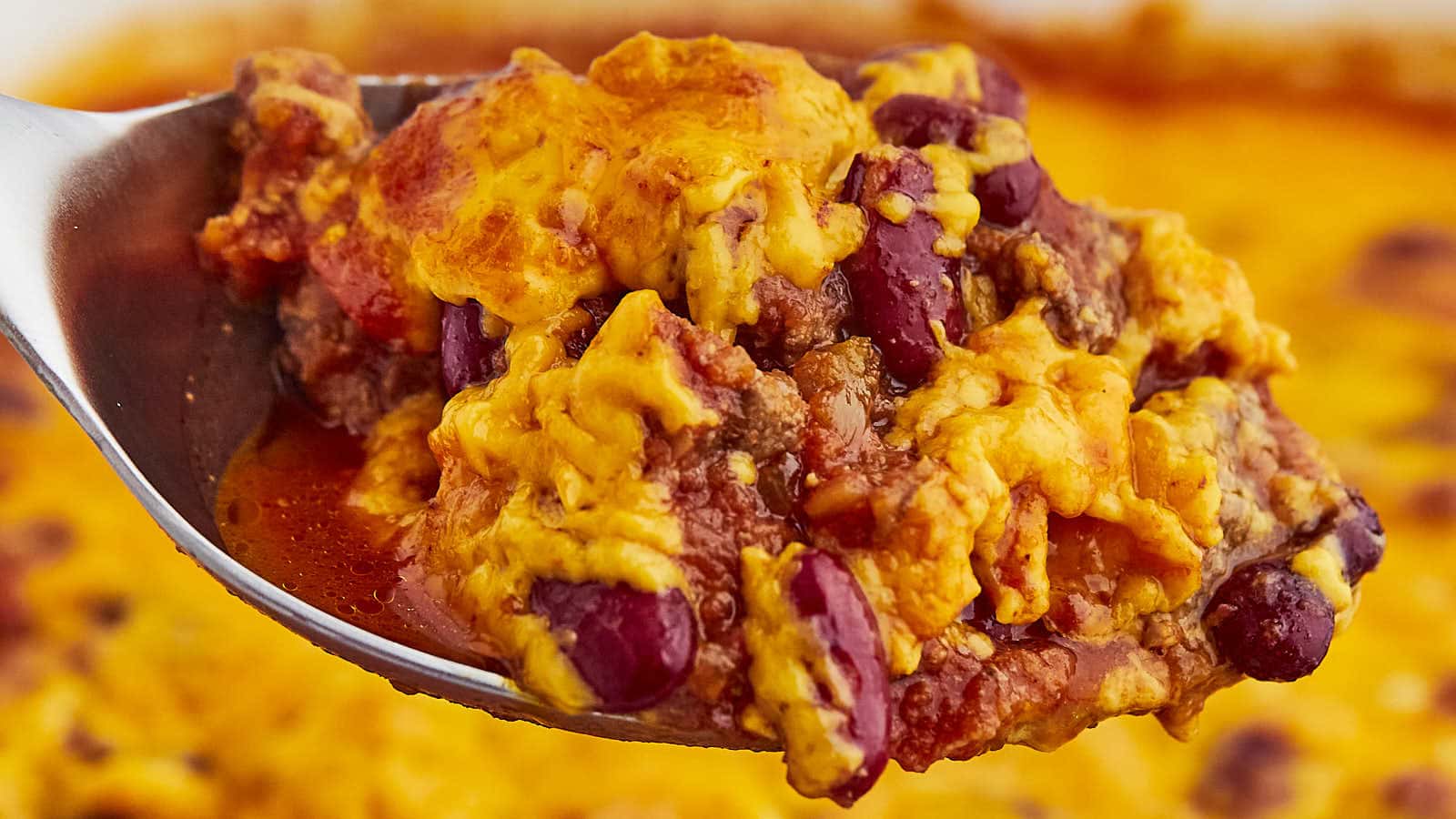<p>This quick and easy <strong>Cheesy Beef and Bean Casserole</strong> is a delicious recipe the whole family will love. Tender beef and beans are baked in a delicious tomato-based sauce and finished with a layer of gooey melted Cheddar cheese.</p><p>Get The Recipe: <strong><a href="https://cheerfulcook.com/cheesy-beef-and-bean-casserole/" rel="noreferrer noopener">Beef And Bean Casserole</a></strong></p>