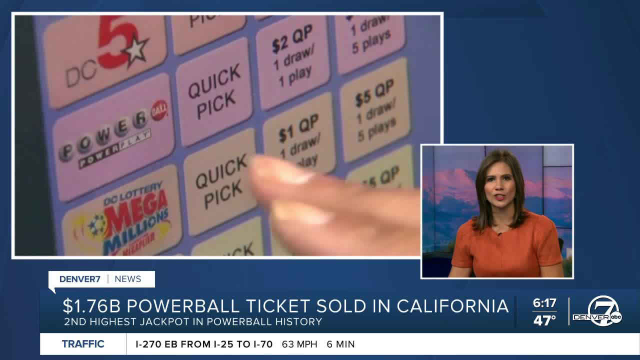 1 person in Colorado won 100K in latest Powerball drawing