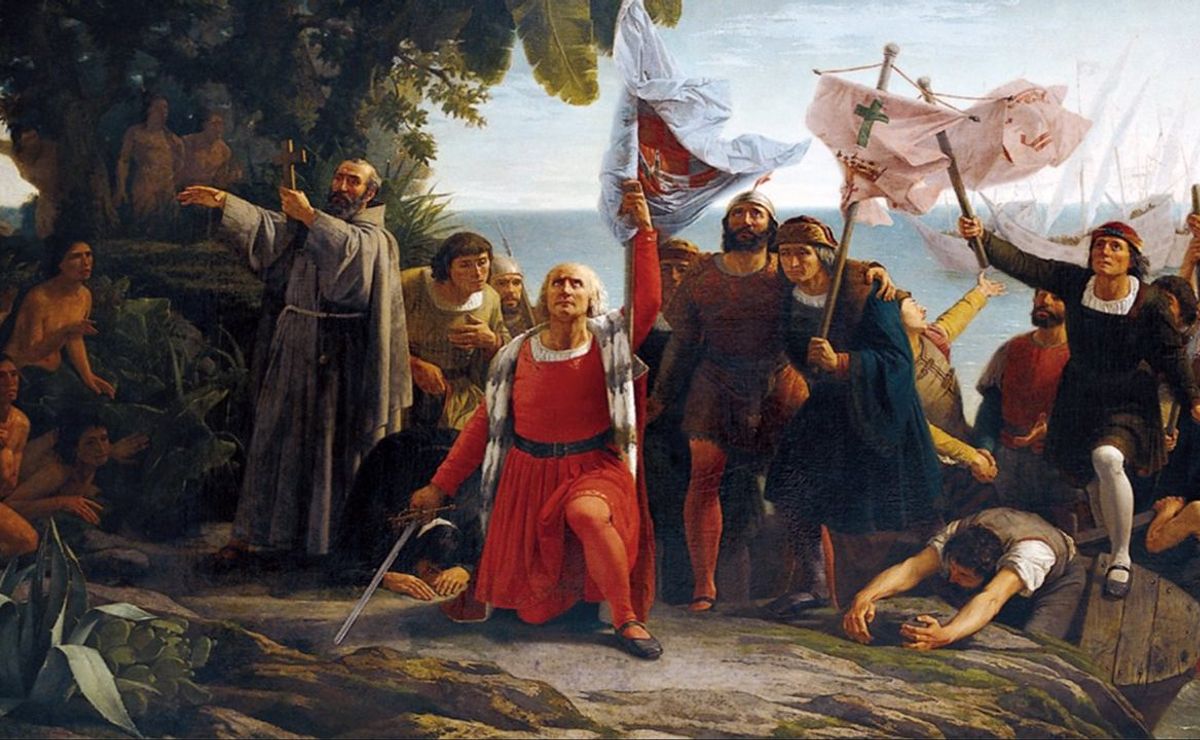 Christopher columbus discovered america in 1492. Колумб.