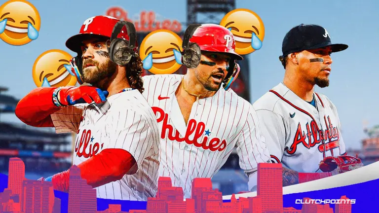 Phillies rookie trolls Braves’ Orlando Arcia controversy with epic t-shirt after winning NLDS