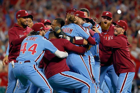Phillies to don powder blue jerseys as NLDS Game 4 vs. Braves gets pushed  to prime time