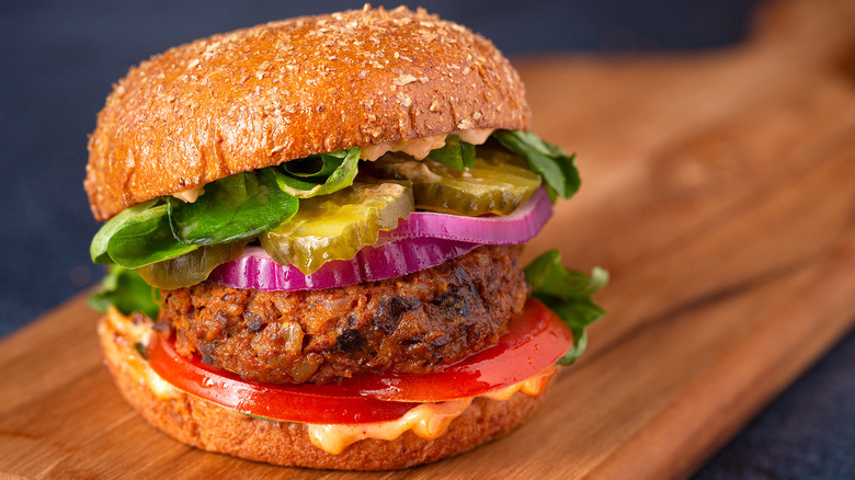 Use Rolled Oats To Easily Bulk Up Homemade Black Bean Burgers