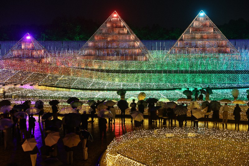 Massive illuminated display inspired by ancient Egypt begins at central ...