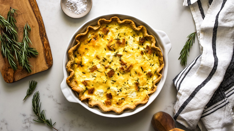Roasted Butternut Squash And Goat Cheese Quiche Recipe