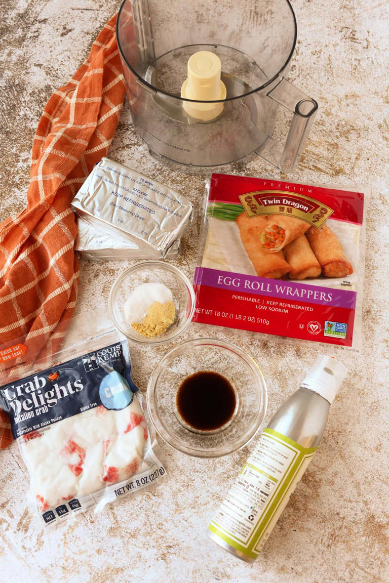 Air Fryer Crab Rangoon Egg Rolls