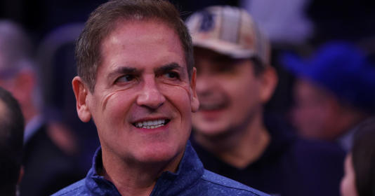 Dallas Mavericks owner Mark Cuban looks on prior to the start of the game between the New York Knicks and the Dallas Mavericks at Madison Square Garden on December 03, 2022 in New York City