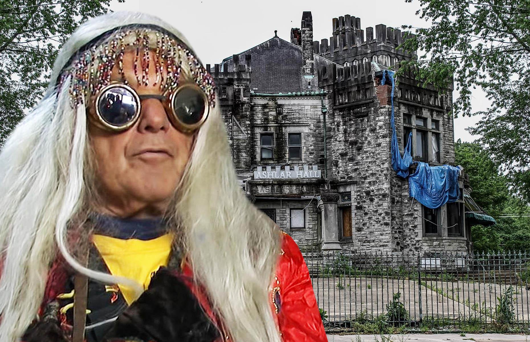Inside a regal American castle, abandoned by an eccentric millionaire