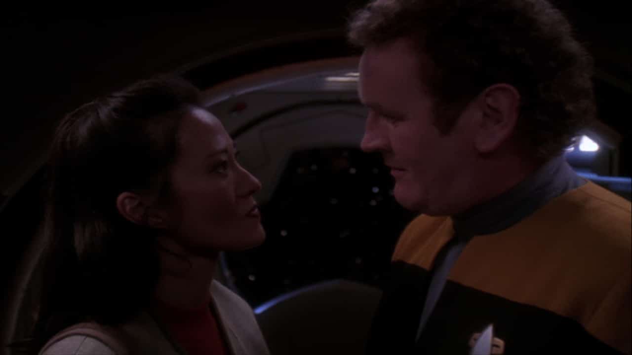 <p>In addition to its moral ambiguity, <i>Deep Space Nine</i> explored spirituality more than any other <i>Trek</i> series. Commander Sisko becomes the Emissary of the Prophets, alien beings living inside a nearby wormhole and worshiped by Bajorans. They also meet the Pah-Wraiths, evil counterparts to the Prophets who can possess their victims, including Chief O’Brien’s wife Keiko. “The Assignment” turns Keiko into an evil, red-eyed monster who torments poor O’Brien (a regular occurrence on the show, to be honest) and demonstrates the enormous power he and Sisko must face. </p>