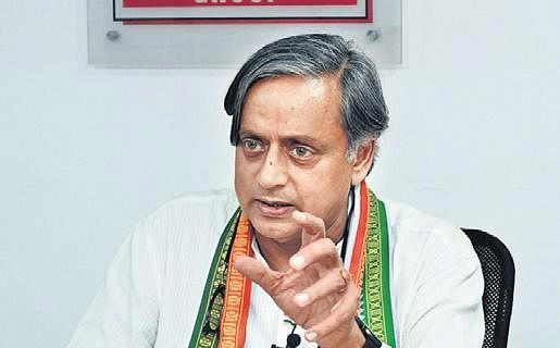 Shashi Tharoor criticises circulation of his cropped image with Mahua Moitra, terms it 'cheap politics'