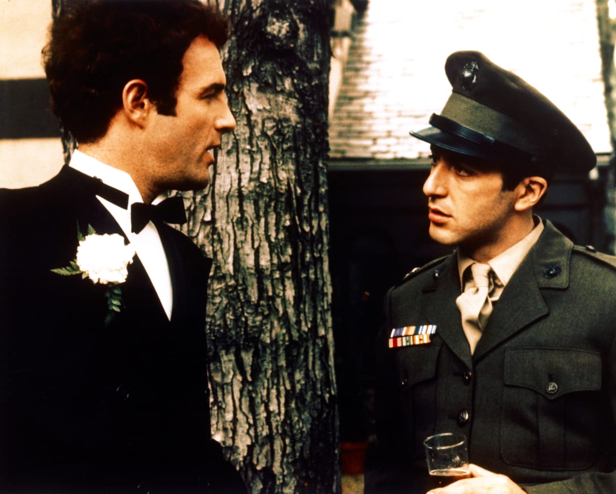 James Caan and Al Pacino in the film, 'The Godfather', 1972. | Silver Screen Collection | Getty Images