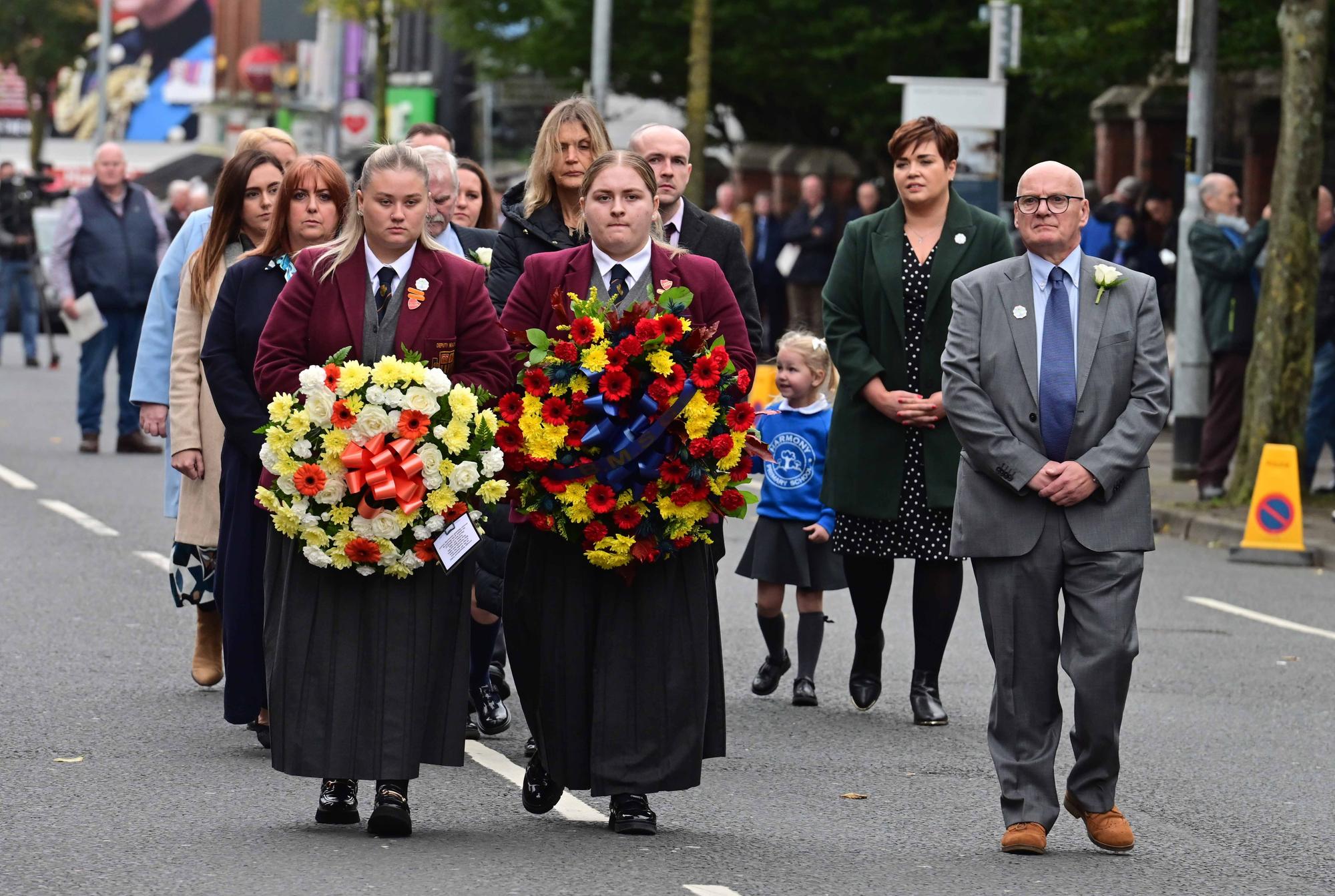 Families Of Shankill Road Bomb Victims Unveil Memorial On Anniversary   AA1iHyq5.img