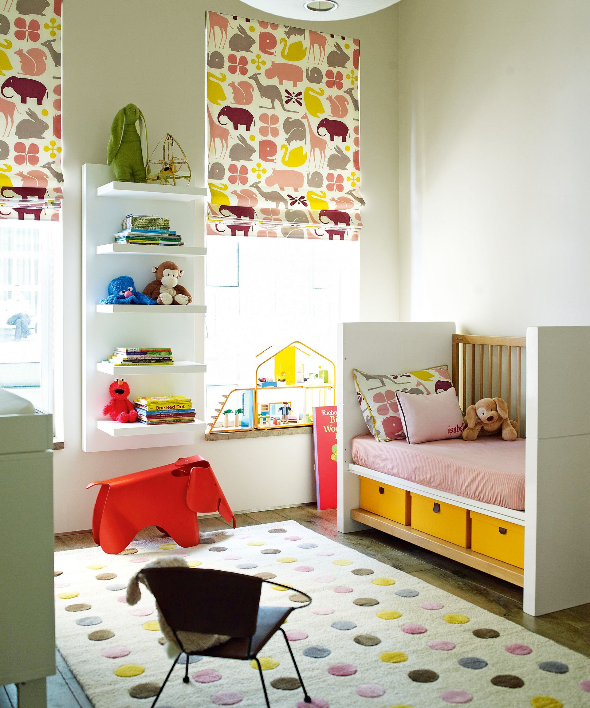 <p>                     Getting to grips with paint is always an excuse to have fun with color – and designing a nursery is no different. While you will need to be conscious to keep it a relaxing space, think about using tinted mid tones and even mixing and matching contrasting hues.                   </p>                                      <p>                     ‘I think that clear mid tones work really well in nurseries, like sky blue, lemon, soft orange and mint green,’ says Smith. ‘If you choose colors of the same depth of tone, you can easily put three or four together.’                   </p>
