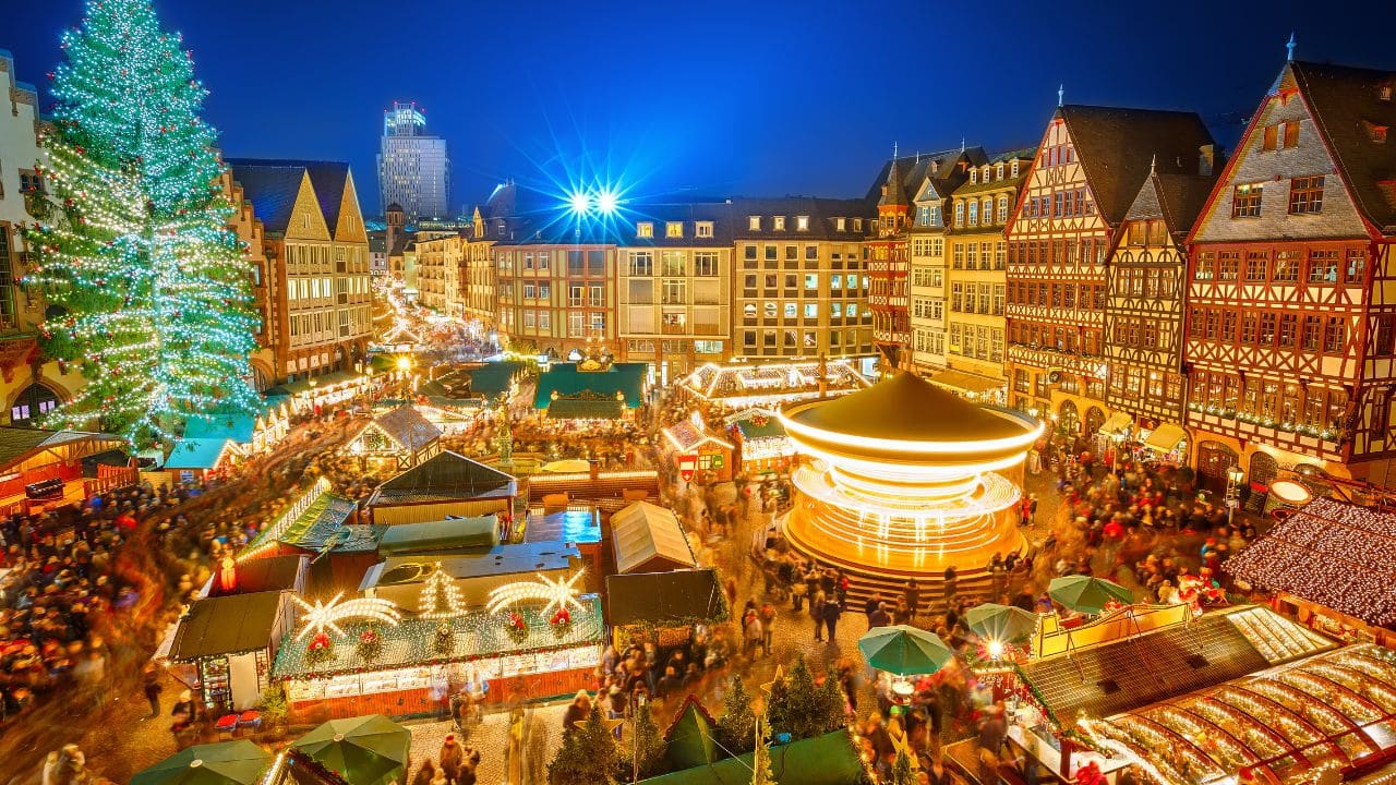 <p>A modern city full of glass, steel, museums, and shopping avenues, Frankfurt especially comes alive in December. With the third busiest airport in Europe, competition among the airlines has created lower fares for budget-conscious travelers.</p>