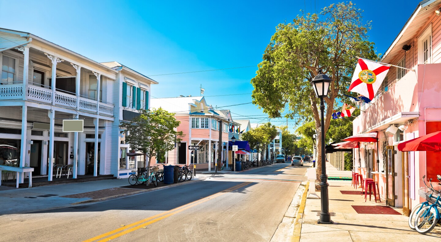 <h2>2. Key West</h2> <ul>   <li><b>Location:</b> Florida Keys</li>   <li><b>Come for: </b>six-toed cats and laid-back island lifestyle</li>  </ul> <p>Known as the place to gather for sunsets, Key West has shipwreck and maritime museums worth checking out (in addition to mouthwatering conch fritters). <a class="Link" href="https://www.sunsetcelebration.org/" rel="noopener">Mallory Square’s </a>cobblestones fill with street performers doing magic, telling fortunes, and busking as the sun descends over the water. Tucked behind the main street, Hemingway’s six-toed cats rule <a class="Link" href="https://www.hemingwayhome.com/" rel="noopener">his legendary house,</a> and local musicians gather at hidden venues like <a class="Link" href="https://www.generalhorseplay.com/" rel="noopener">General Horseplay</a> to jam.</p> <p>Just over the Seven-Mile Bridge from Marathon, Key West’s mangroves hold secret paths for kayakers, and ghostly shipwrecks rest 145 feet below the surface (try diving with <a class="Link" href="https://captainscorner.com/" rel="noopener">Captain’s Corner</a>). After a day of snorkeling with the fish, order a Rum Runner cocktail and toast another day in paradise.</p> <h3>Where to stay</h3> <ul>   <li><b>Book now: </b><a class="Link" href="https://www.southernmostbeachresort.com/" rel="noopener">Southernmost Beach Resort</a></li>  </ul> <p>With a prime location at the end of Duval Street and a stone’s throw from the Southernmost Point, this <a class="Link" href="https://www.southernmostbeachresort.com/" rel="noopener">boutique resort</a> features three pools and the best sunset view around. The rooms feature rattan furniture, wide-planked driftwood floors, and roomy balconies to make a cozy retreat.</p>