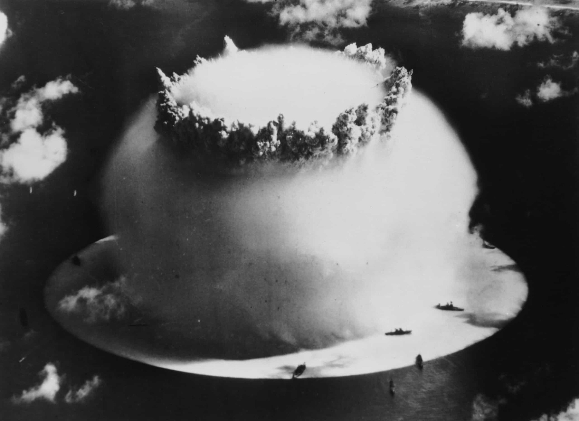 De nucleaire testen op Bikini Atoll