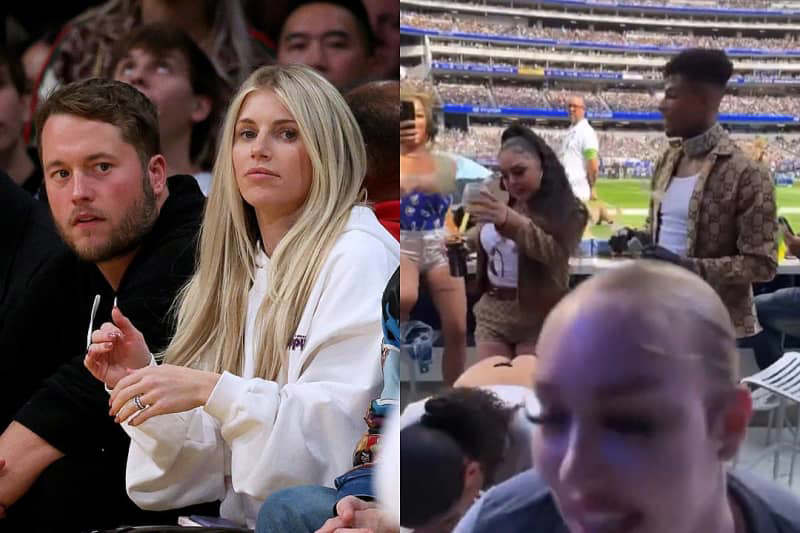 Los Angeles Rams Quarterback Matthew Staffords Wife Rips Blueface For Having Nearly Naked Women