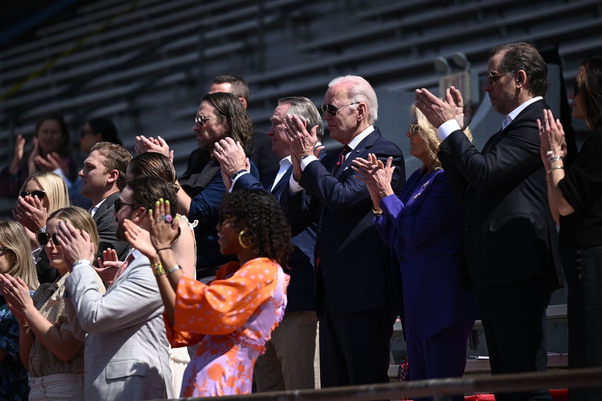 President Joe Biden and First Lady Jill Biden at Maisy’s graduation.