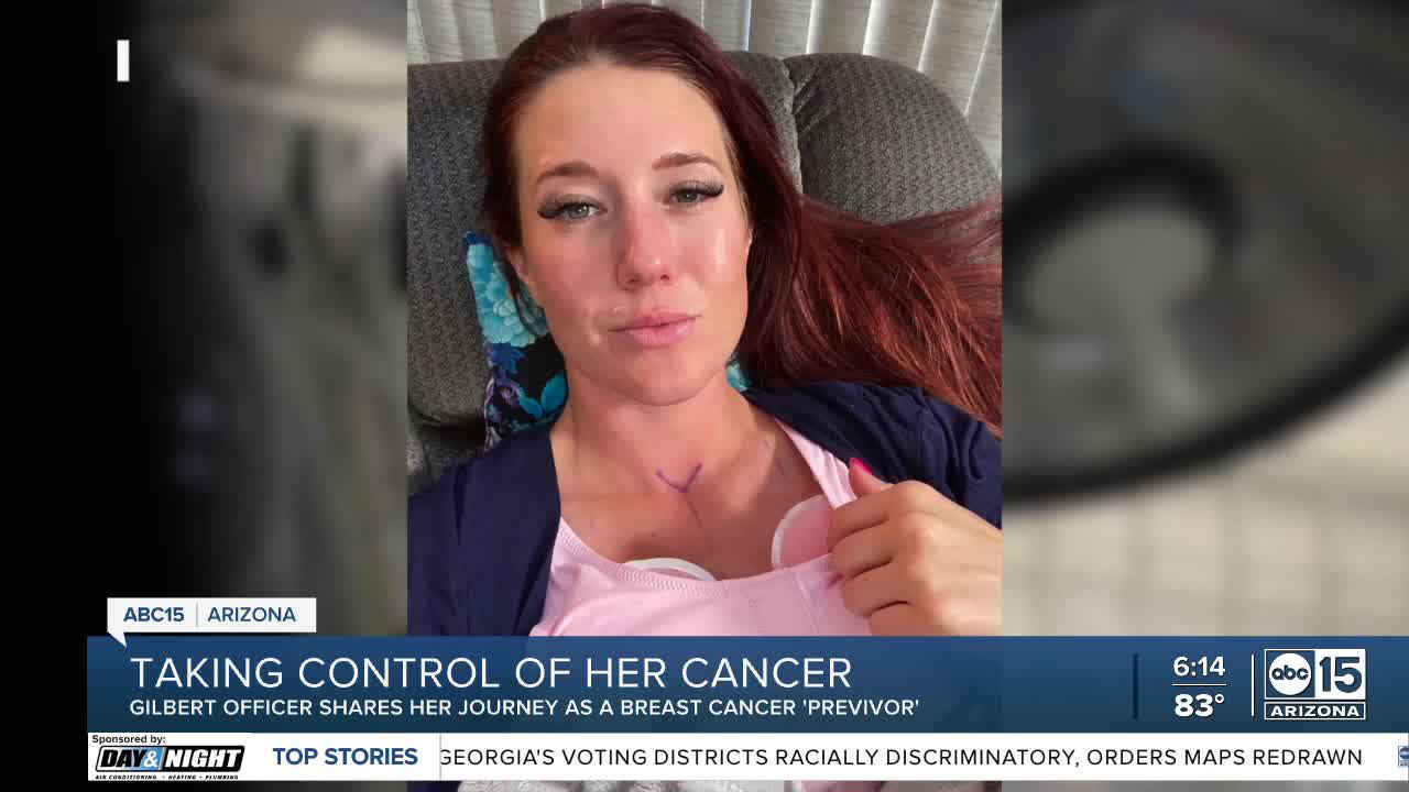 Gilbert officer shares story as a breast cancer previvor
