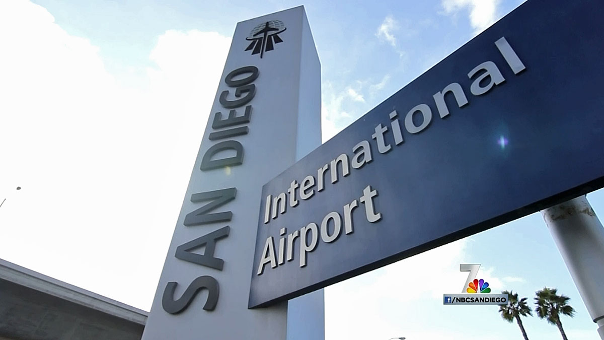 Entrance to Terminal 1 at San Diego Airport moved