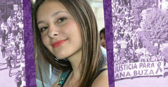 Ana Buza, la joven de 19 años, dos meses antes de fallecer.