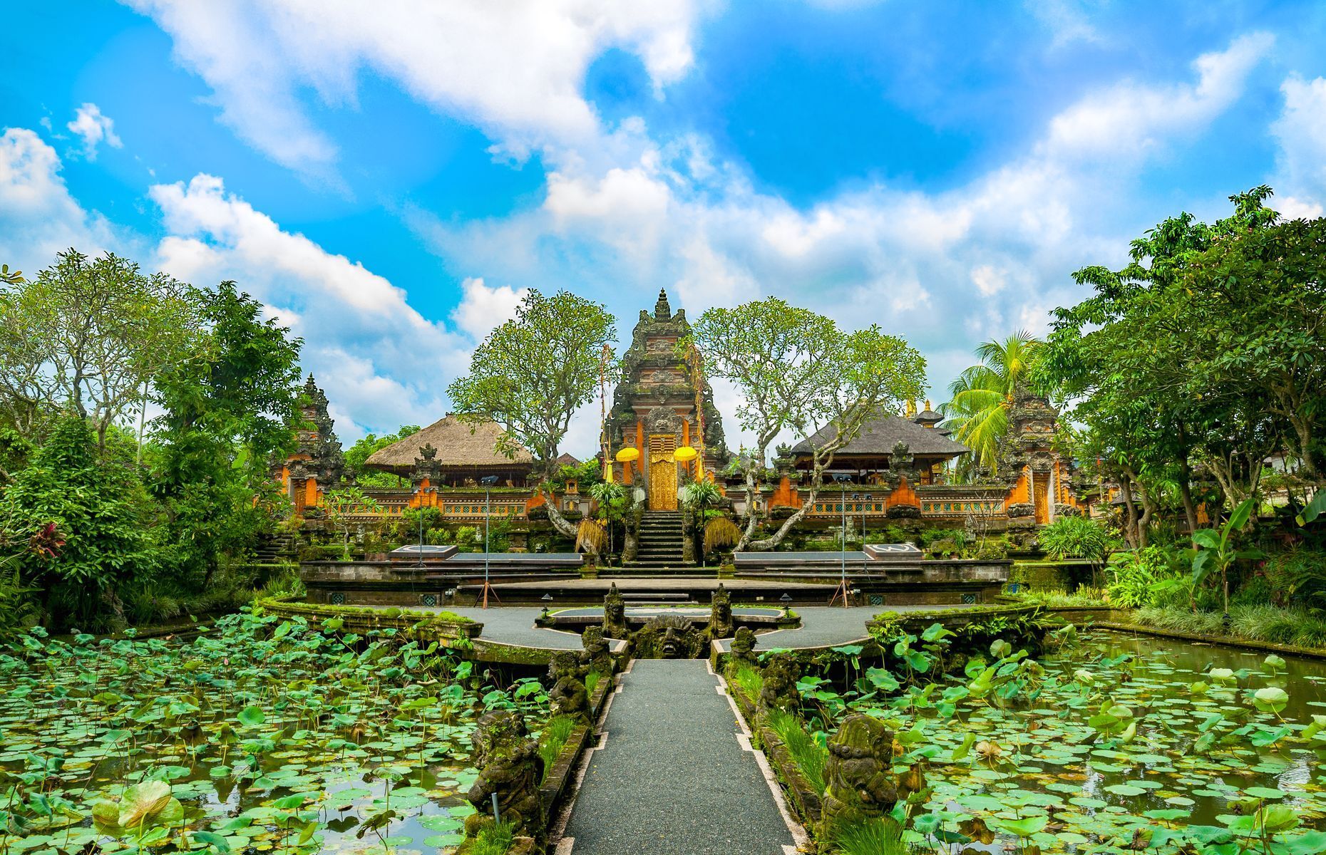 Nestled in the heart of the Indonesian island of Bali, <a href="https://theworldtravelguy.com/best-things-to-do-in-ubud-bali-monkeys-temples-markets/" rel="noreferrer noopener">Ubud</a> is a cultural and natural haven of peace. From the lush rice terraces of Tegallalang and legendary Saraswati temple to the <a href="https://monkeyforestubud.com/" rel="noreferrer noopener">Monkey Forest</a> in the heart of the city, there’s no shortage of interesting things to do. Art enthusiasts will be especially delighted as Ubud’s renowned galleries, craft studios, and market offer superb local creations. This tranquil town is also ideal for yoga retreats and Balinese cooking classes.