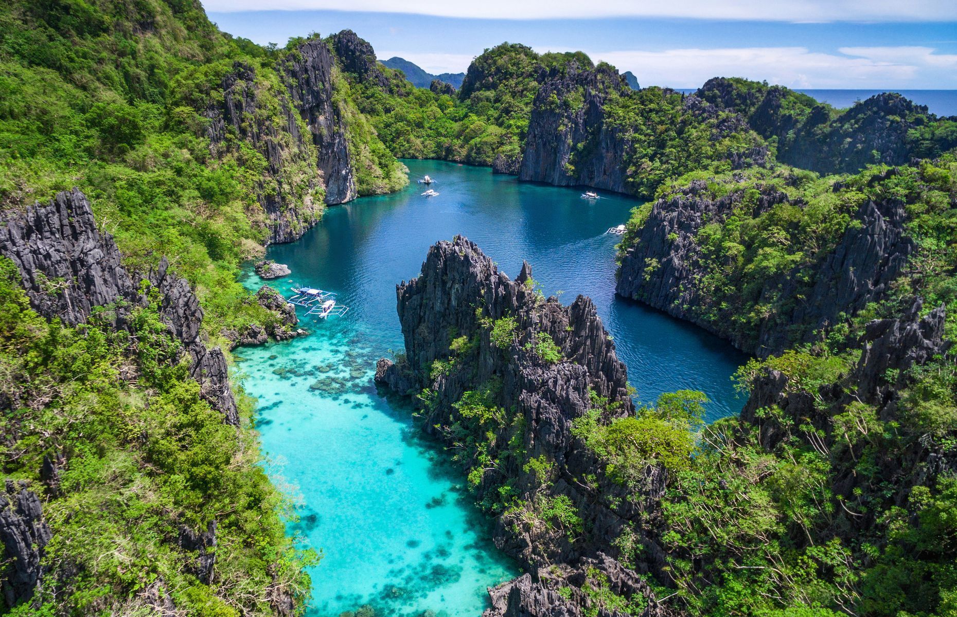 Visitors to <a href="https://www.elnidotourism.com/" rel="noreferrer noopener">El Nido</a>, in the Philippines’ <a href="https://www.nationalgeographic.com/travel/article/partner-content-go-island-hopping-in-palawan-philippines" rel="noreferrer noopener">Palawan archipelago</a>, will find its heavenly beaches the stuff of dreams. Impressive limestone karsts populate blue-green waters in stunning seascapes. Don’t hesitate to book a boat trip to discover hidden lagoons, white-sand beaches, and abundant coral reefs, perfect for snorkelling and scuba diving.