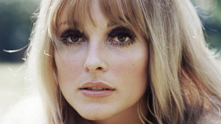 Sharon Tate looking into distance