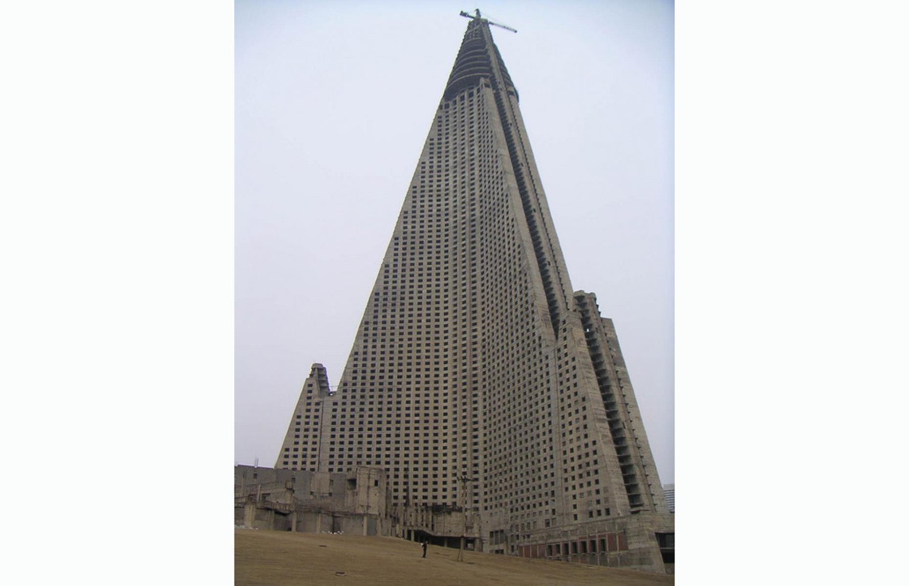 <p>For years, the building's hollow shell lay abandoned – a hundred or so seemingly empty floors gathering dust and dirt – resembling something out of a dystopian, apocalyptic movie. It was during this time that the monstrous structure, towering over the rest of Pyongyang's buildings, earned the moniker 'Hotel of Doom'.</p>  <p><a href="https://www.loveexploring.com/galleries/185399/these-european-hotels-once-thronged-with-tourists-now-they-stand-abandoned?page=1"><strong>Discover Europe's eeriest abandoned hotels</strong></a></p>