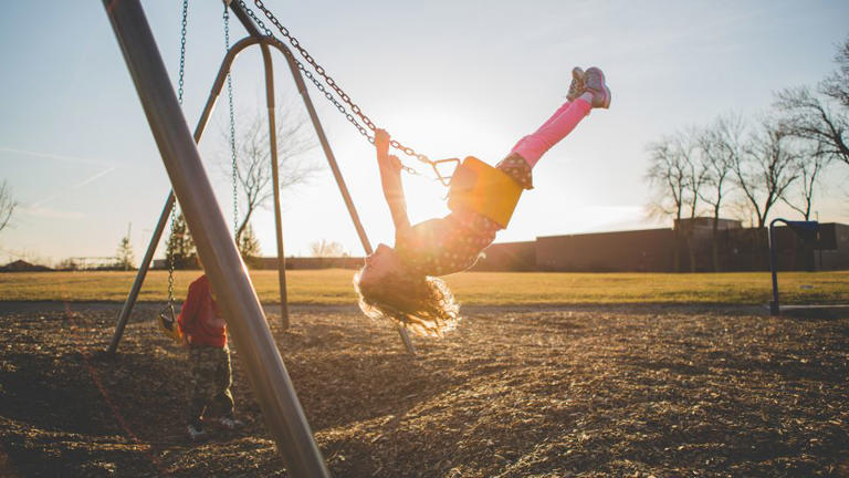 Risk is an everyday part of life, and children need to learn to navigate risks when they're playing outdoors. Such risk-taking is an integral part of children's growth. - Annie Otzen/Moment RF/Getty Images