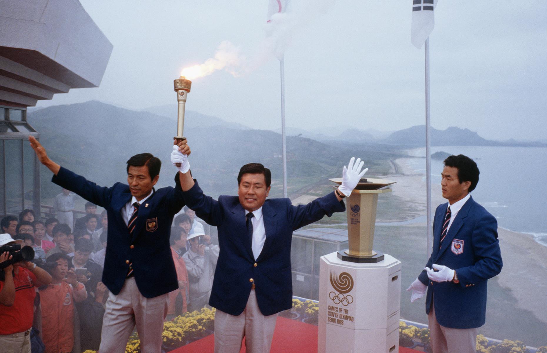 <p>South Korea was booming in the late 1980s – Seoul was gearing up to host the 1988 Olympics (pictured) and the country was part-way through transitioning into a capitalist democracy. The North naturally boycotted the Olympics and, as a response, organized the World Festival of Youth and Students in Pyongyang in 1989. The Ryugyong Hotel was supposed to be ready for the event – to debut on the world stage as a symbol of North Korean greatness. But thanks to a series of engineering problems, it was unfinished when the festival began.</p>