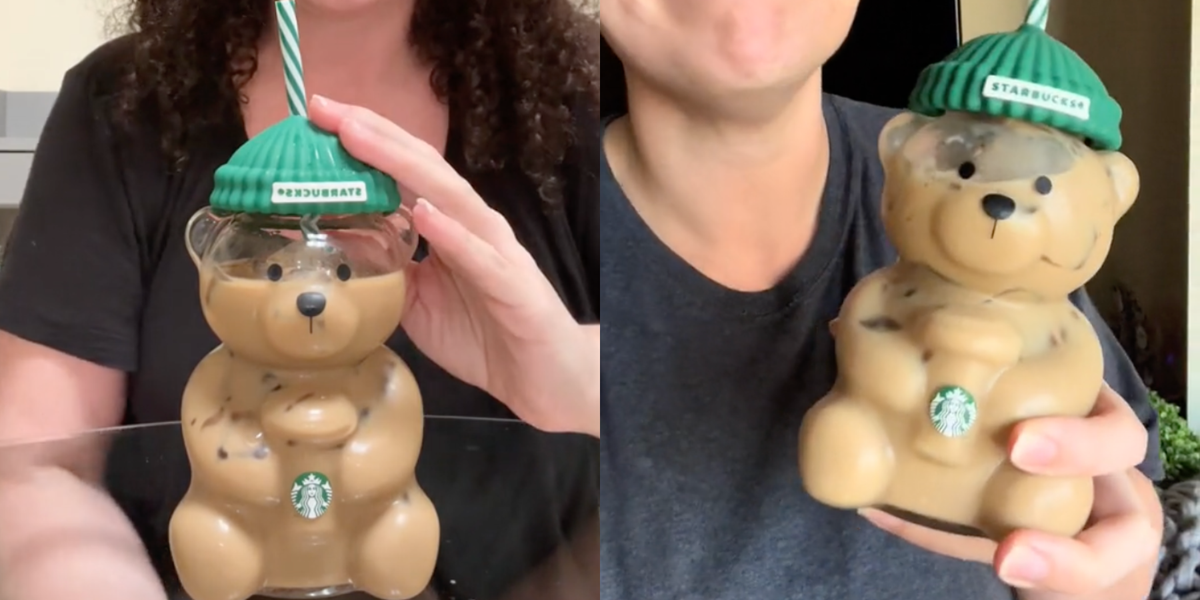 Contigo Plastic Sippy Cup Tumbler (Starbucks Wizard Bear 2022
