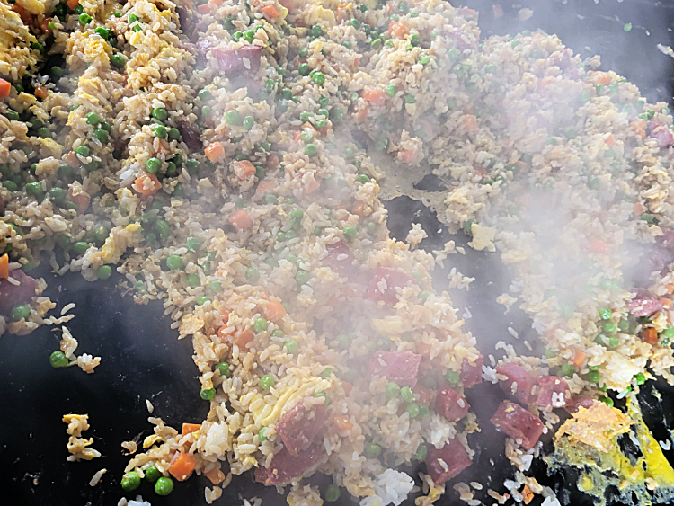 Easy Blackstone Sausage Fried Rice!!