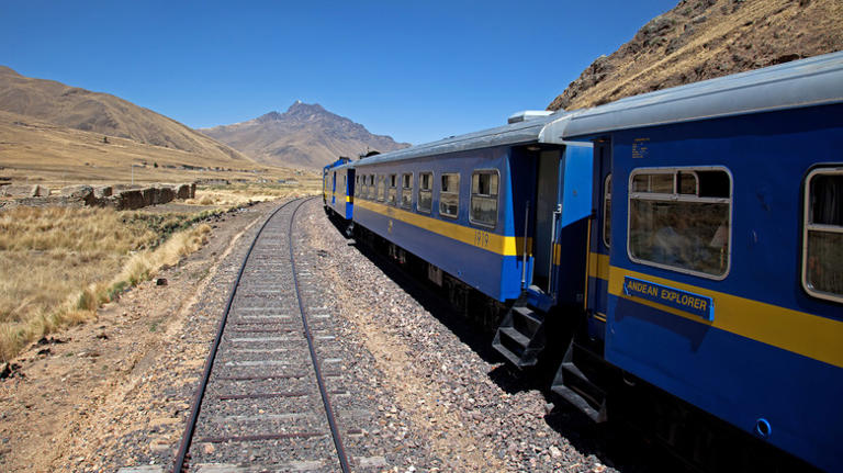 external view of Andean Explorer train