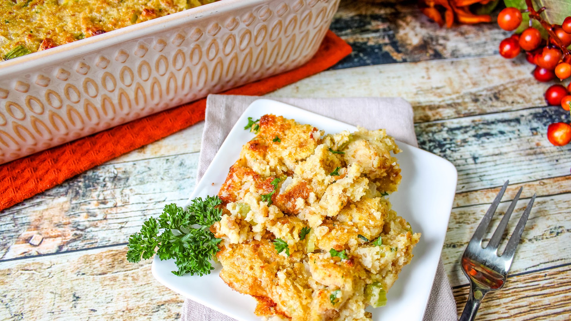 A Traditional Thanksgiving Side Is Cornbread Dressing And This Is A   AA1ie81Q.img