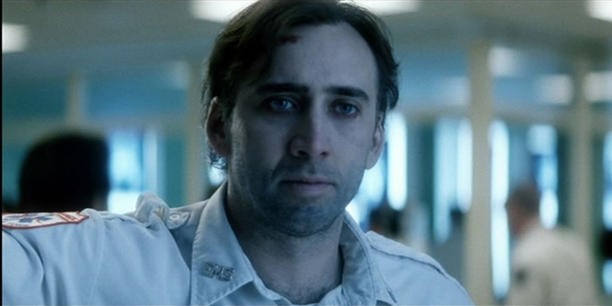 Nic Cage as Frank Pierce in Bringing Out the Dead