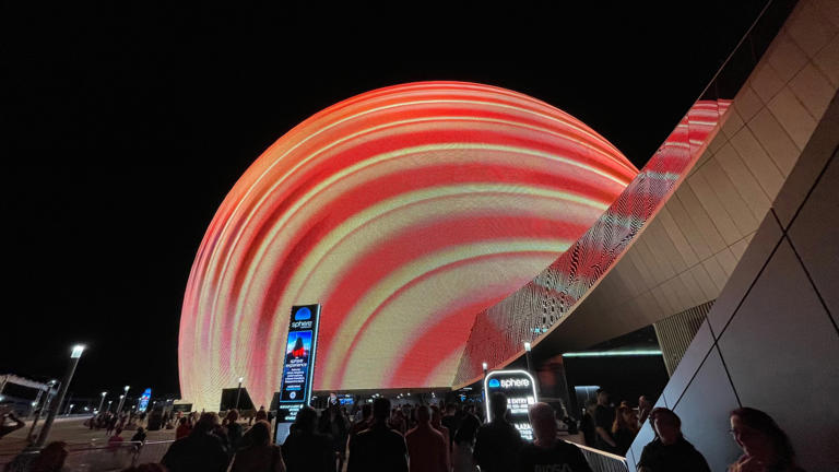 Opened on Sept. 29, 2023, the Sphere in Las Vegas is an instantly iconic landmark, standing at more than 360 feet tall.