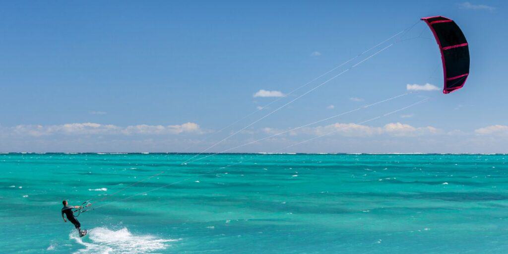 <p>For those who are seeking the ultimate adventure, you must try kiteboarding. One of the best locations to kiteboard in the Dominican Republic is Cabarete. </p><p>Check out Cabarete Kite Point, an excellent company where you can rent gear and even book kiteboarding lessons. </p>