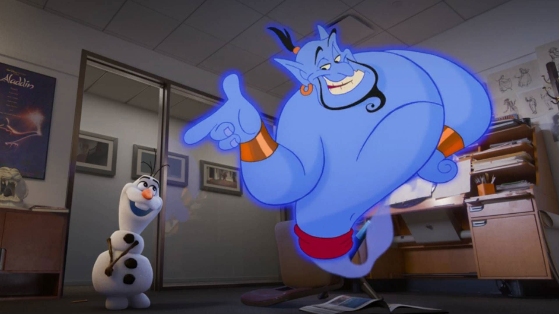 Robin Williams Genie Returns In Disneys 100th Anniversary Short Without Ai