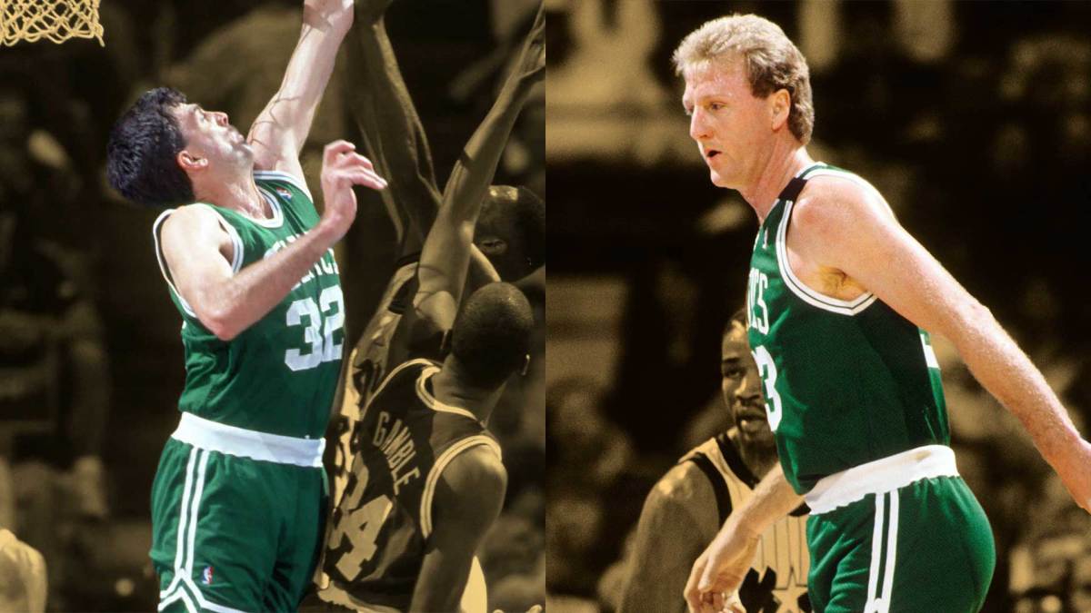 Larry looks at me … 'Can you believe they pay us to do this?'" - Kevin  McHale remembers Larry Bird telling how easy the NBA got for him