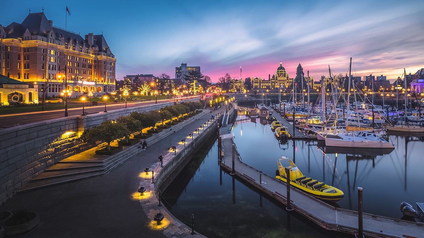 <p>With iconic landmarks like the <a href="https://www.leg.bc.ca/" rel="noopener noreferrer">Parliament Buildings</a> and Fairmont Empress Hotel, you’d be hard pressed to find a prettier harbour than Victoria’s. It's a bustling hub for seaplanes, ferries and tall ships, and in the summer it plays host to a number of festivals and live performances. Not to miss are the seafood creations of <a href="https://www.redfish-bluefish.com/" rel="noopener noreferrer">Red Fish Blue Fish</a>, a harbourfront takeout joint housed inside a shipping container. You can’t go wrong with tempura-battered fish and chips or a fish tacone.</p> <p>Discover more <a href="https://www.readersdigest.ca/travel/canada/10-must-try-canadian-restaurants/">unique restaurants</a> from across the country.</p>