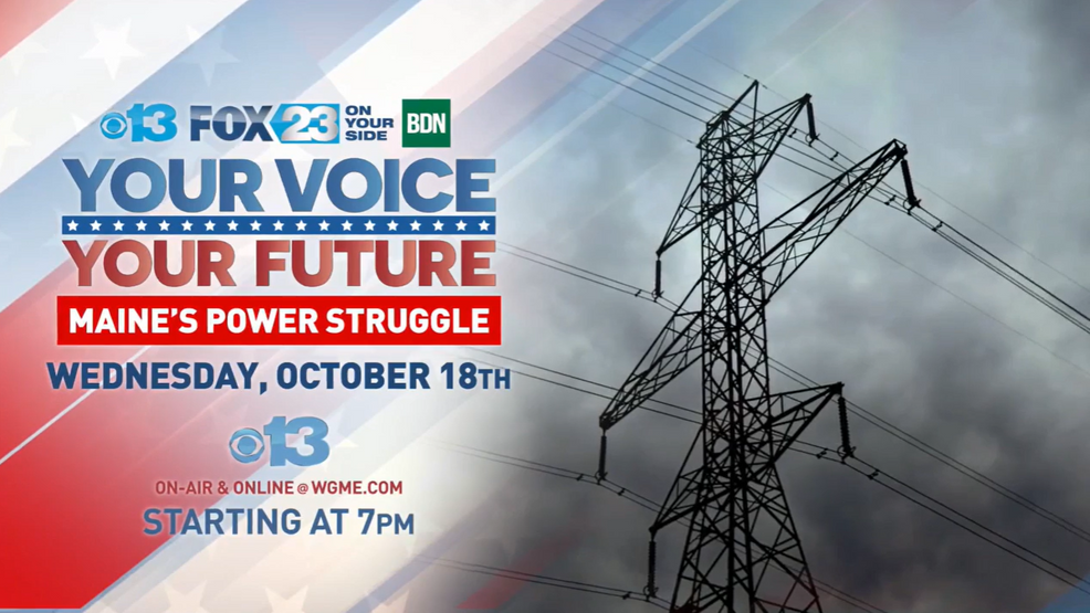 Maine's Power Struggle CBS13, BDN host Question 3 debate on Wednesday