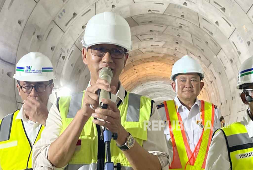 Pj Heru: Pembangunan MRT Jakarta Rute Bundaran HI-Harmoni 62 Persen